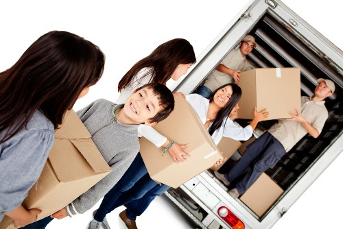 Commercial moving team planning a business relocation in Merton