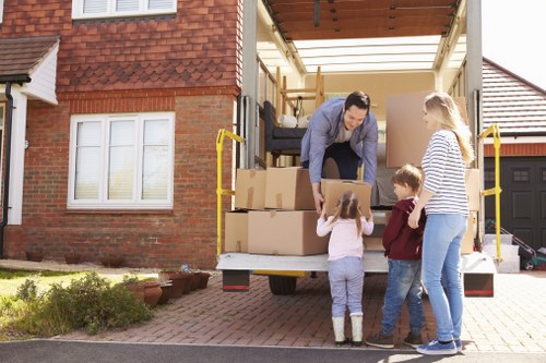 Local movers navigating access challenges during an office move in Merton