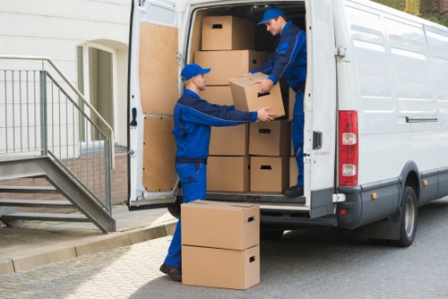 Moving truck service supporting a home relocation in Merton