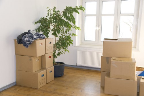 Careful loading of flat furniture during a Merton removal service