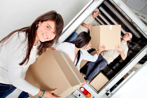 Careful loading of furniture during a Merton removal service