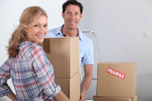 Careful loading of sofas and cabinets for local furniture removals in Merton